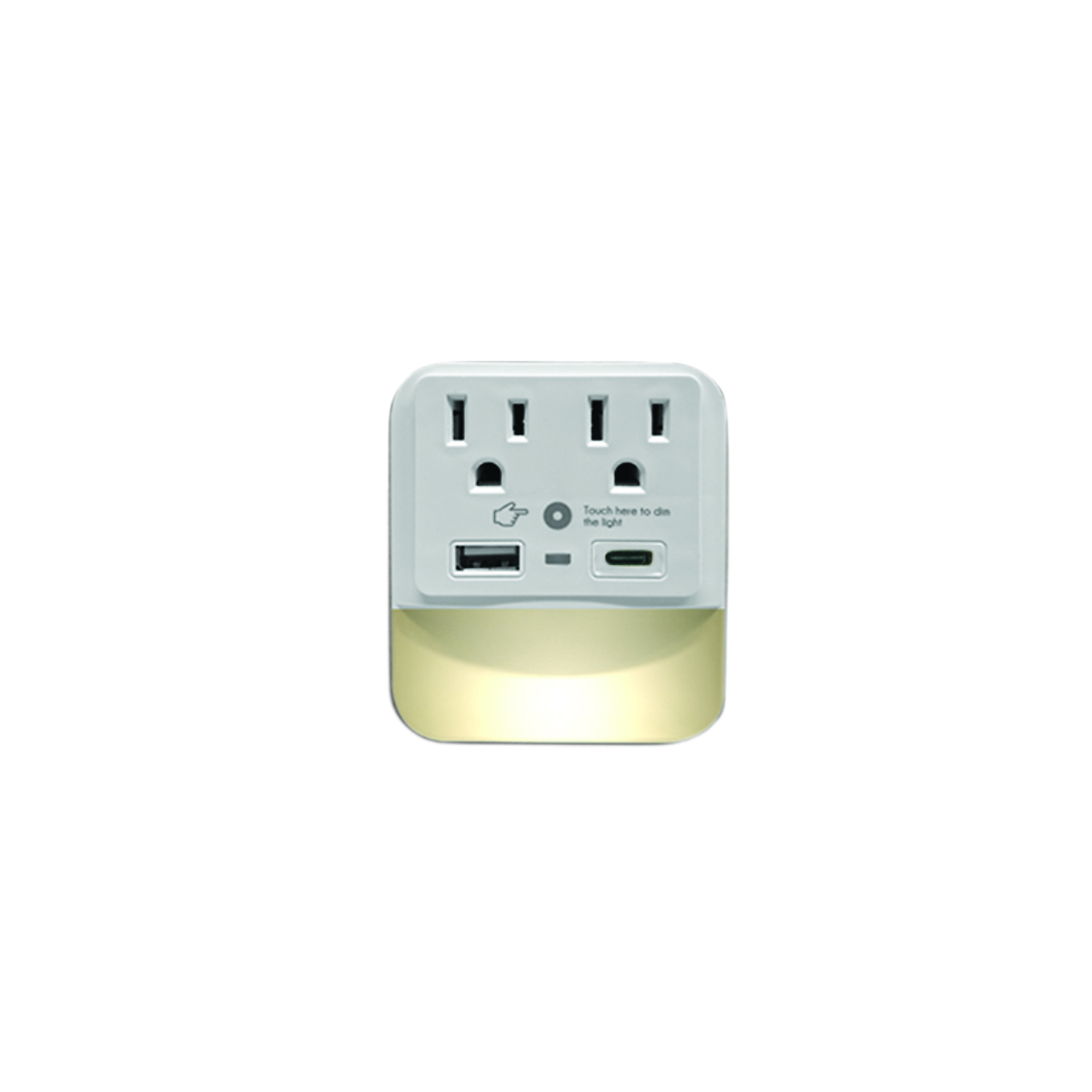 Lifeware, CIAO Tech 2 Outlet 1 USB 1 Type-C with LED, Model# CPATU00-066